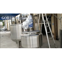 China Factory Direct Sales Fast Delivery Double Open Cover Mixing Tank Paddle+Scraper Mixer Mixing Tank